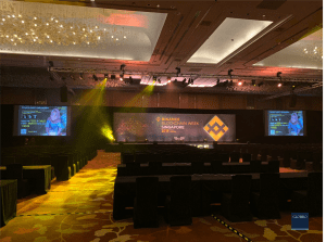 Interpretation Booth Setup at Marina Bay Sands