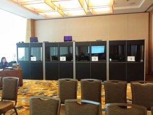 Interpretation Booth Setup with Radiators