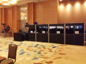 Interpretation Booths with Radiators and Camera Setup