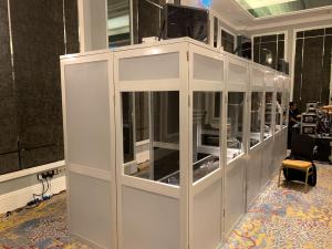 Interpreter Booths (Malaysia), Infrared radiators on booth