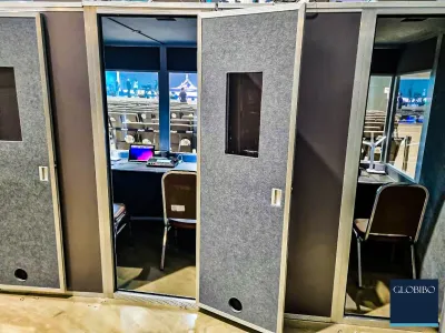 interpretation booth setup
