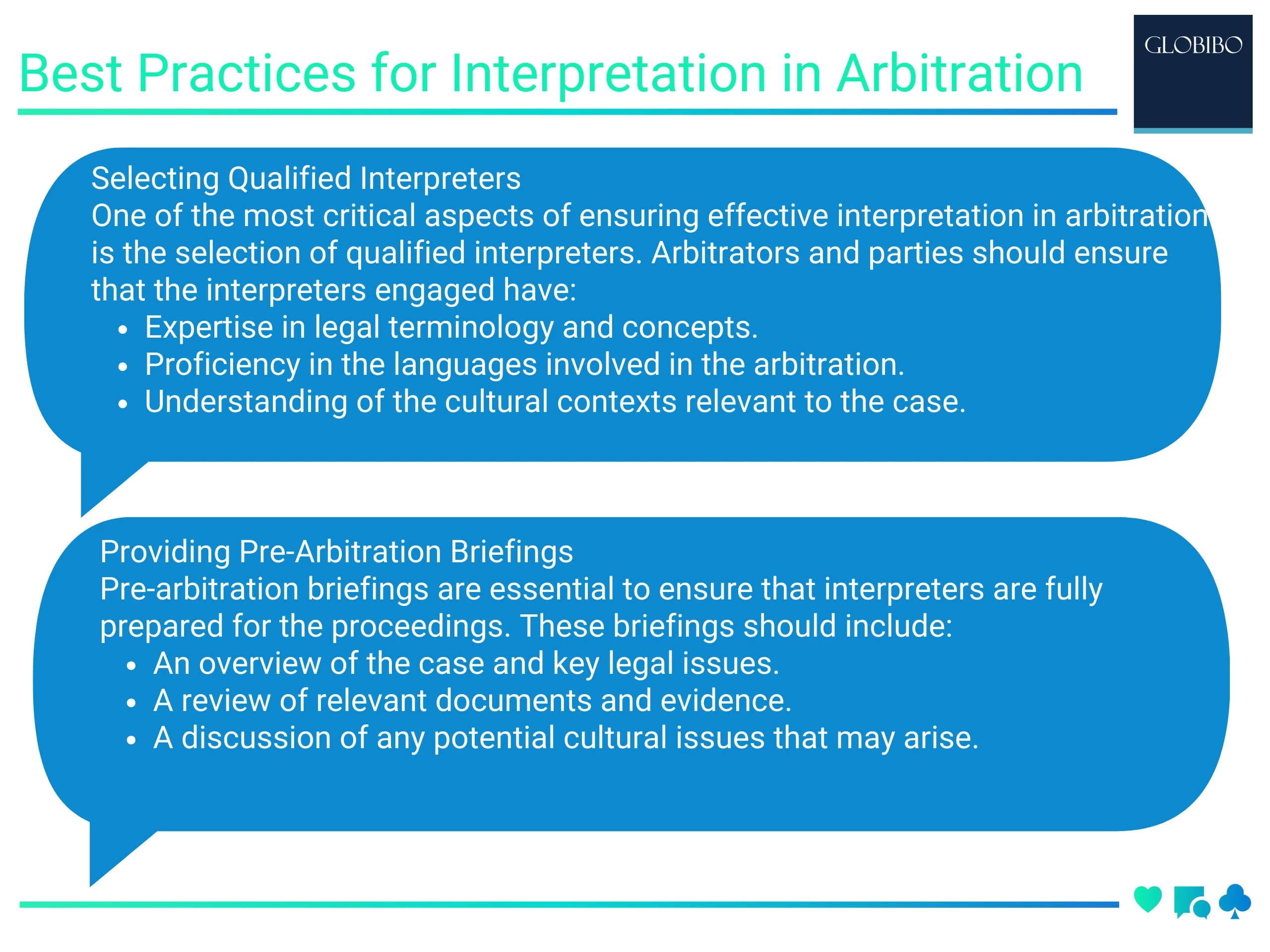 Best Practices for Interpretation in Arbitration