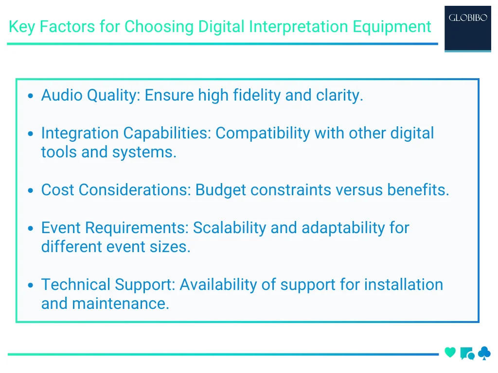 Key Factors for Choosing Digital Interpretation Equipment